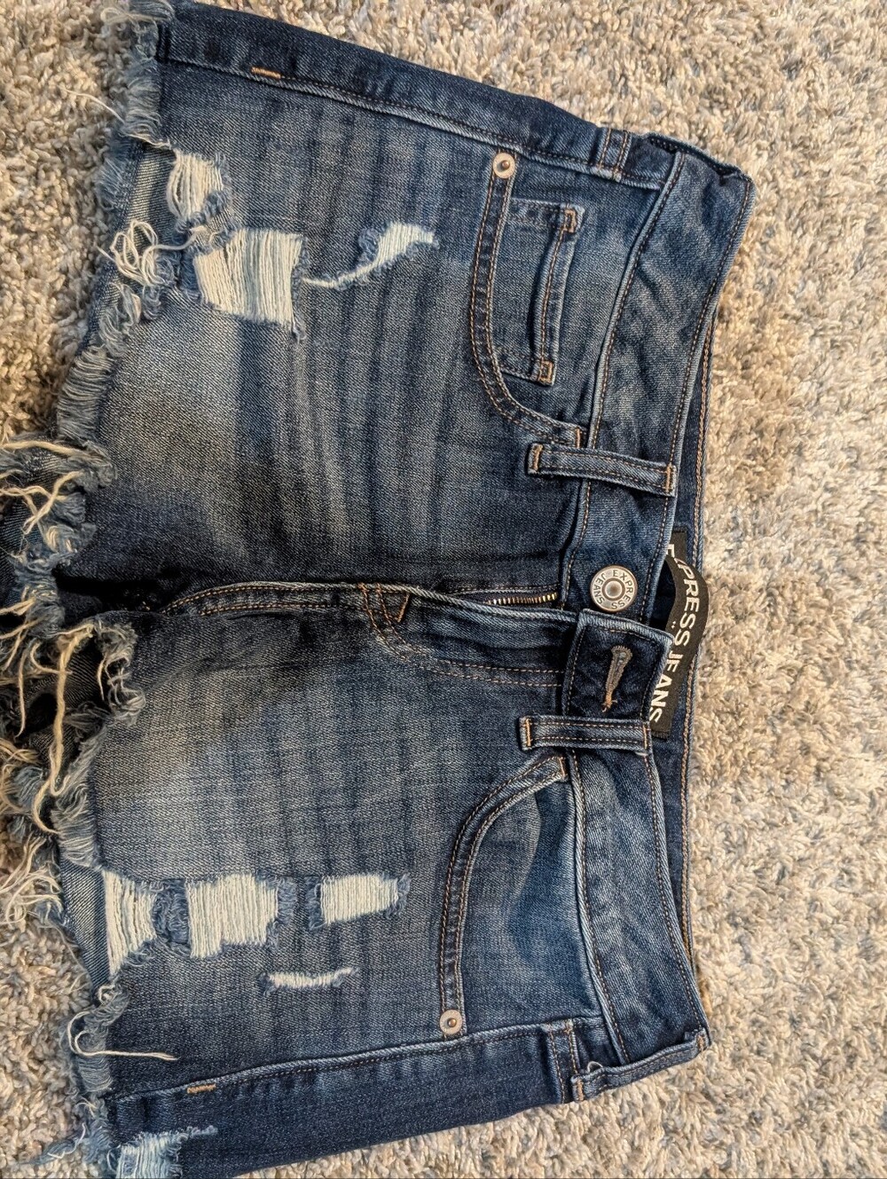Express Denim Cutoffs - Picture 6 of 6